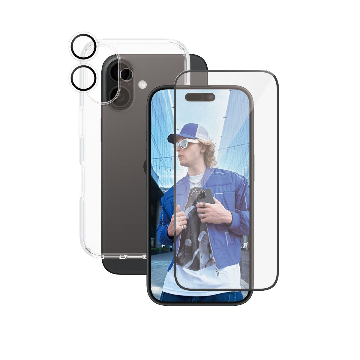 PanzerGlass® | CARE™ by PanzerGlass® 3-i-1 Pakke iPhone 16
